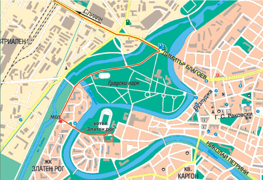 Map of Yambol
